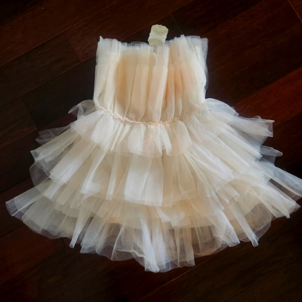 Alter'd State Tulle Cocktail Dress - Cream White NWT